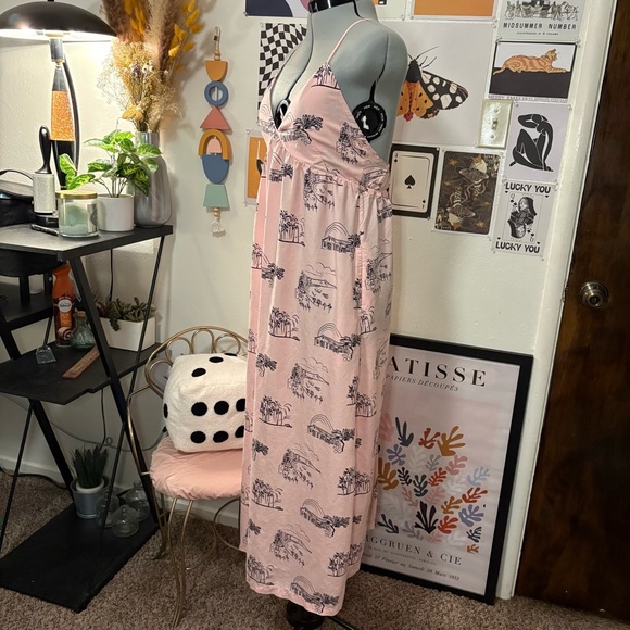 Patagonia Pink Coastal Sketch Dress Size S - Picture 8 of 12